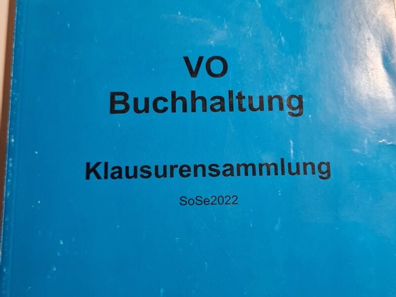 VO Buchhalhaltung Klausurensammlung