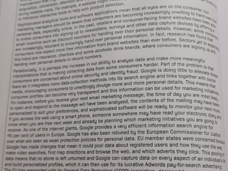 Principles and Practice of Martketing
