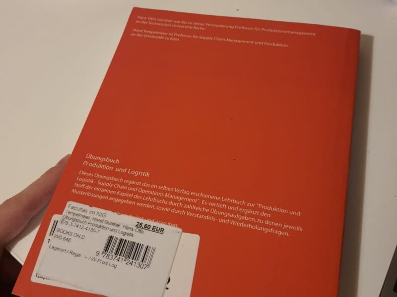 Übungsbuch Produktion und Logistik